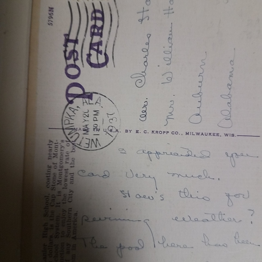 Rare 1 cent Benjamin Franklin postcards stamp 1937